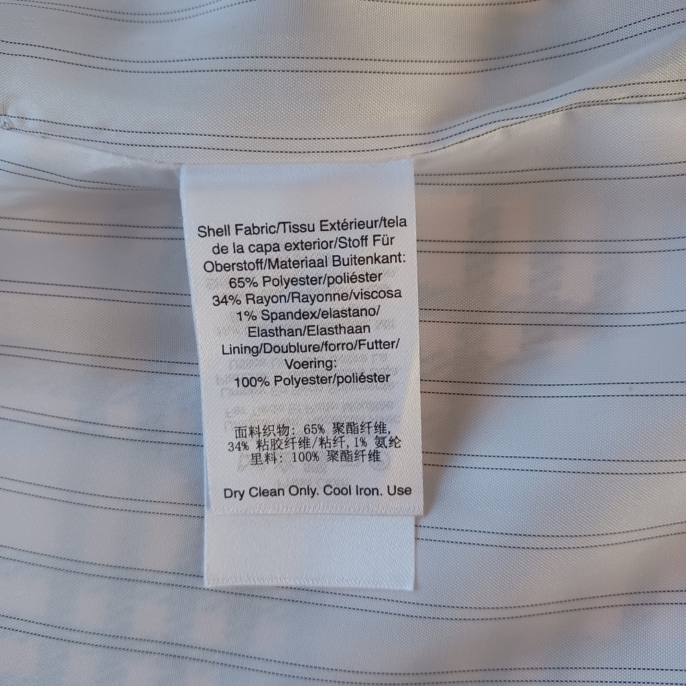 DKNY Womens Below Hips Double Breasted Long Sleeve Boyfriend Jacket Blazer - Picture 11 of 15